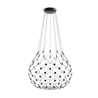 52016 Висечка светилка MESH LED 84x3W 3000K Црна Ф85 Luxen